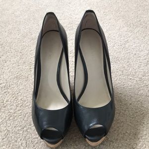 Nine West cork wedges 7.5